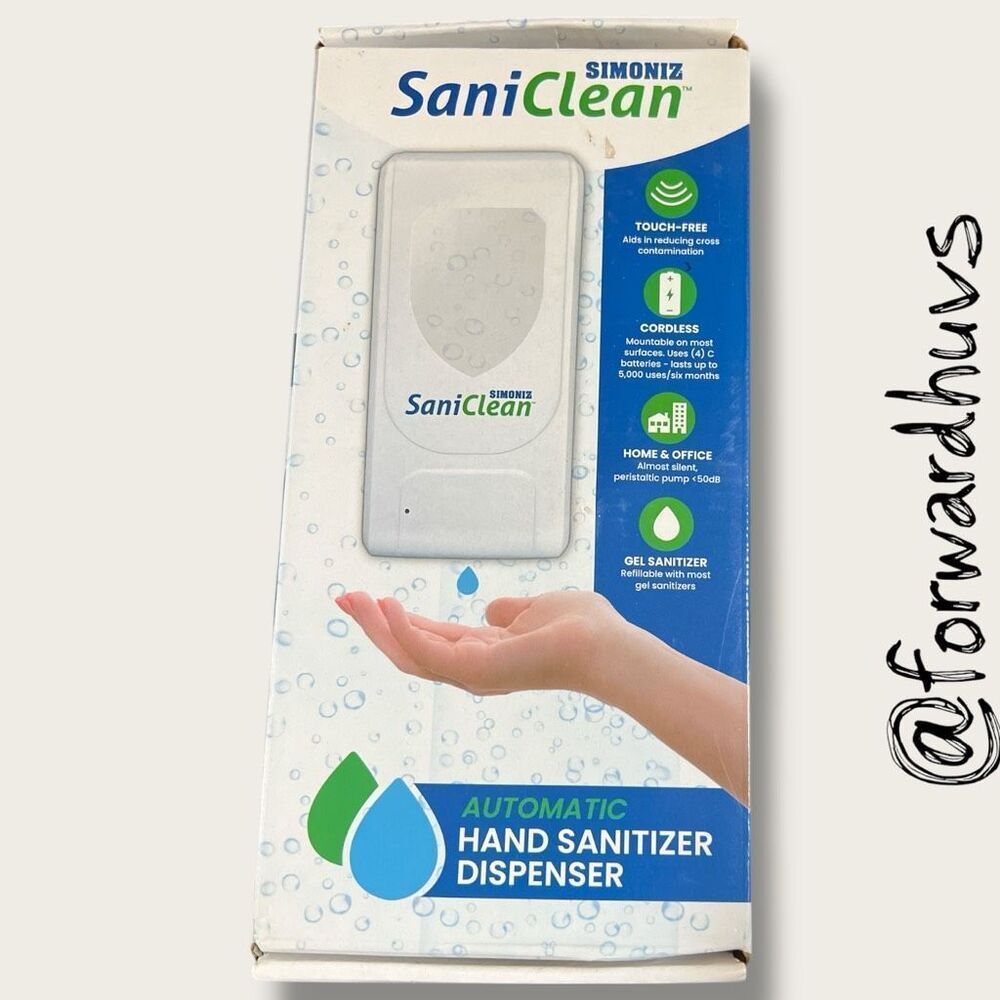 Simoniz SaniClean Automatic Hand Sanitizer Dispenser – Touch-Free